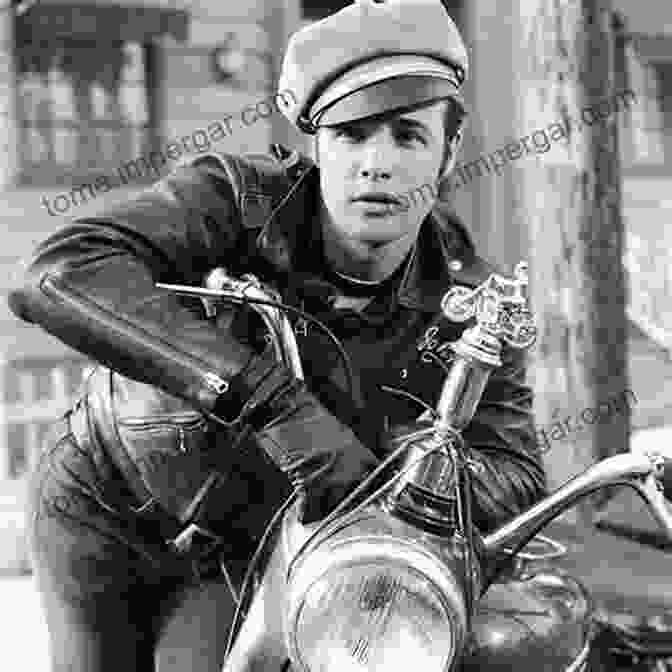 A Black And White Photograph Of Marlon Brando In Character As Johnny In The Film 'The Wild One' The Original Wild Ones: Tales Of The Boozefighters Motorcycle Club