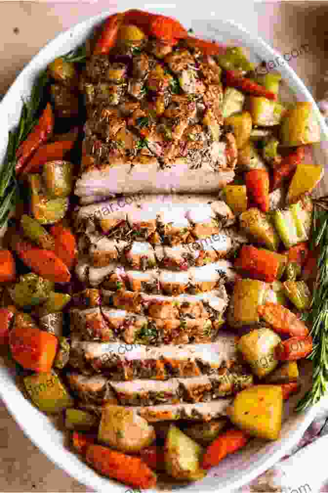 A Plated Pork Loin Roast With Vegetables Hello 365 Roast Recipes: Best Roast Cookbook Ever For Beginners Pot Roast Cookbook Pork Loin Recipe Italian Slow Cooker Cookbook Roast Dinner Cookbook Roasted Vegetable Cookbook 1