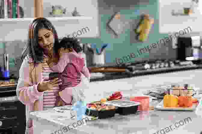 A Single Mother Cooking Dinner With Her Children, Symbolizing The Practical Aspects Of Parenting Alone Mothering Without A Compass: White Mother S Love Black Son S Courage