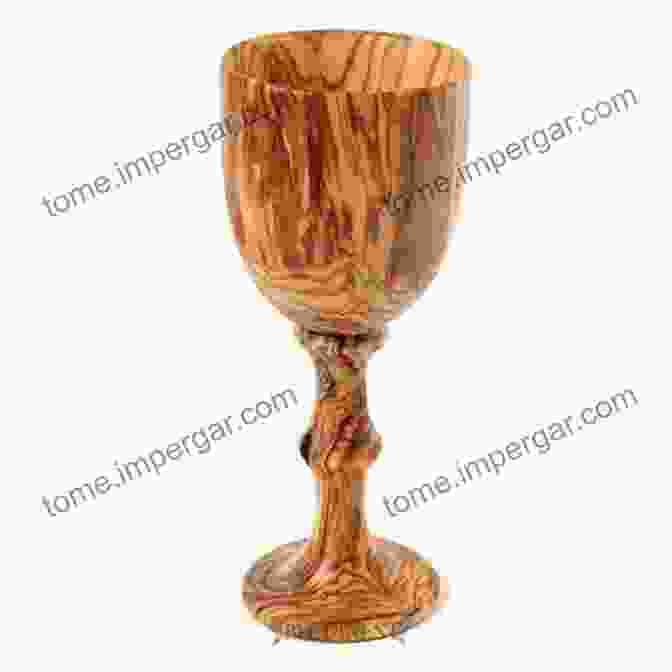 A Wooden Goblet Filled With Honey Mead, Capturing Its Rich Golden Hue Against A Rustic Wooden Background. Fermented Probiotic Drinks At Home: Make Your Own Kombucha Kefir Ginger Bug Jun Pineapple Tepache Honey Mead Beet Kvass And More