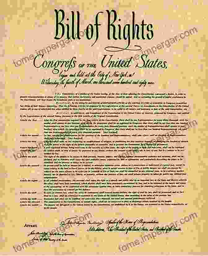 Bill Of Rights Document Declaration Of Independence Constitution Of The United States Of America Bill Of Rights And Constitutional Amendments