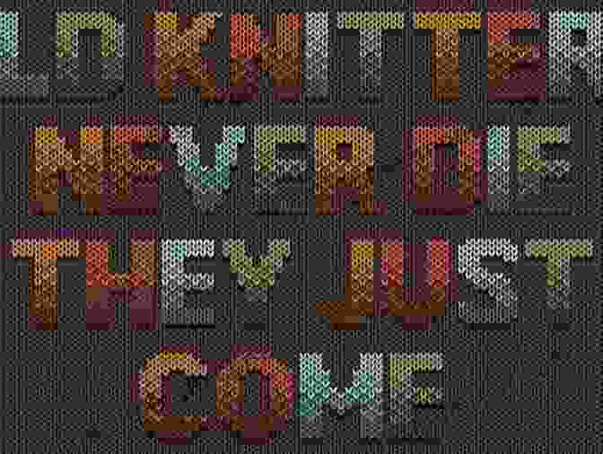 Finished Knitted Typographic Projects Typographic Knitting: From Pixel To Pattern