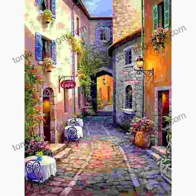 Painting Of A Picturesque French Village With Cobblestone Streets And Traditional Buildings French Impressions Betty Lou Phillips