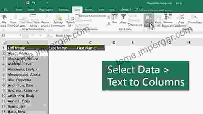 Split Text Data Into Columns With Text To Columns MrExcel LIVe: The 54 Greatest Excel Tips Of All Time